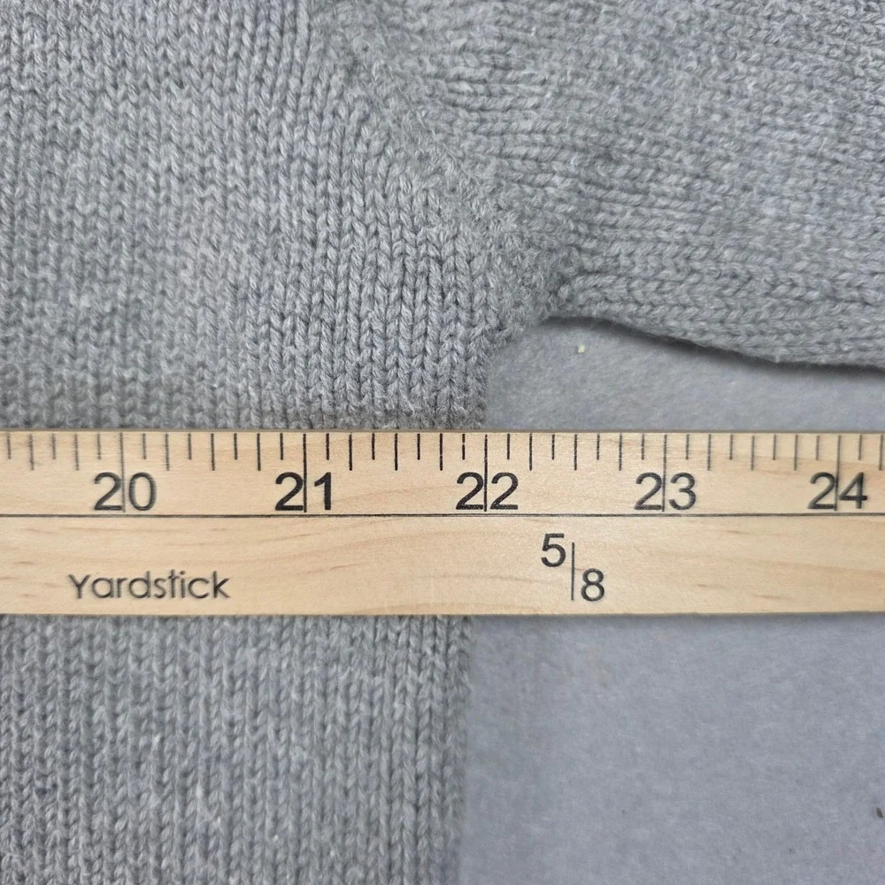 Woods & Gray Mens Large Gray 100% Cotton Crewneck Sweater Embroidered Crest Logo
